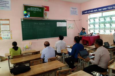 Thi Giáo viện dạy giỏi cấp trường năm học 2021-2022